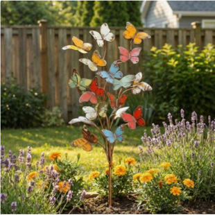 �羳���R�d������N�¿�Metal Butterfly Garden Stake�����@ˇ��