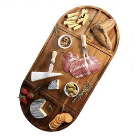 相思木奶酪砧板拼接水果托盘套装木质砧板餐具套装拼盘带磁力菜板
