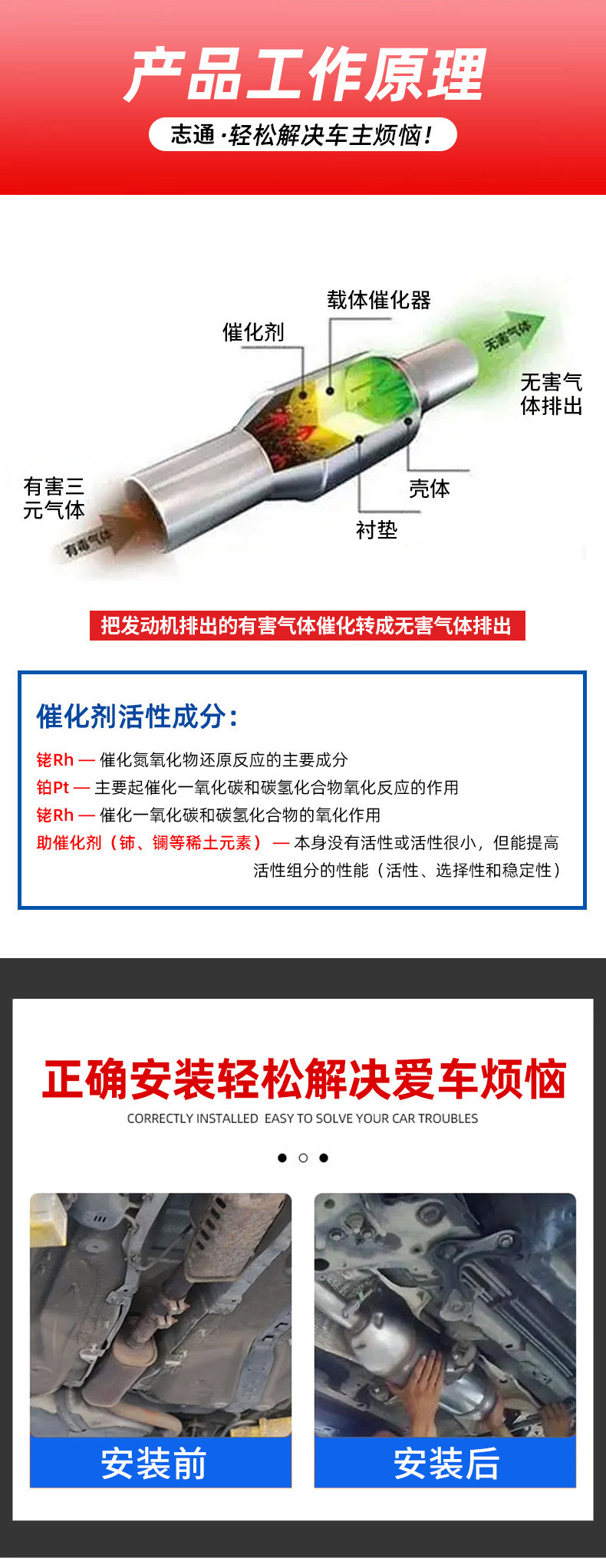 Three-Way Catalytic Converter Assembly Is Suitable for Toyota Coaster Exhaust Pipe Exhaust Purifier Three-Way Catalytic Converter Rotary Package