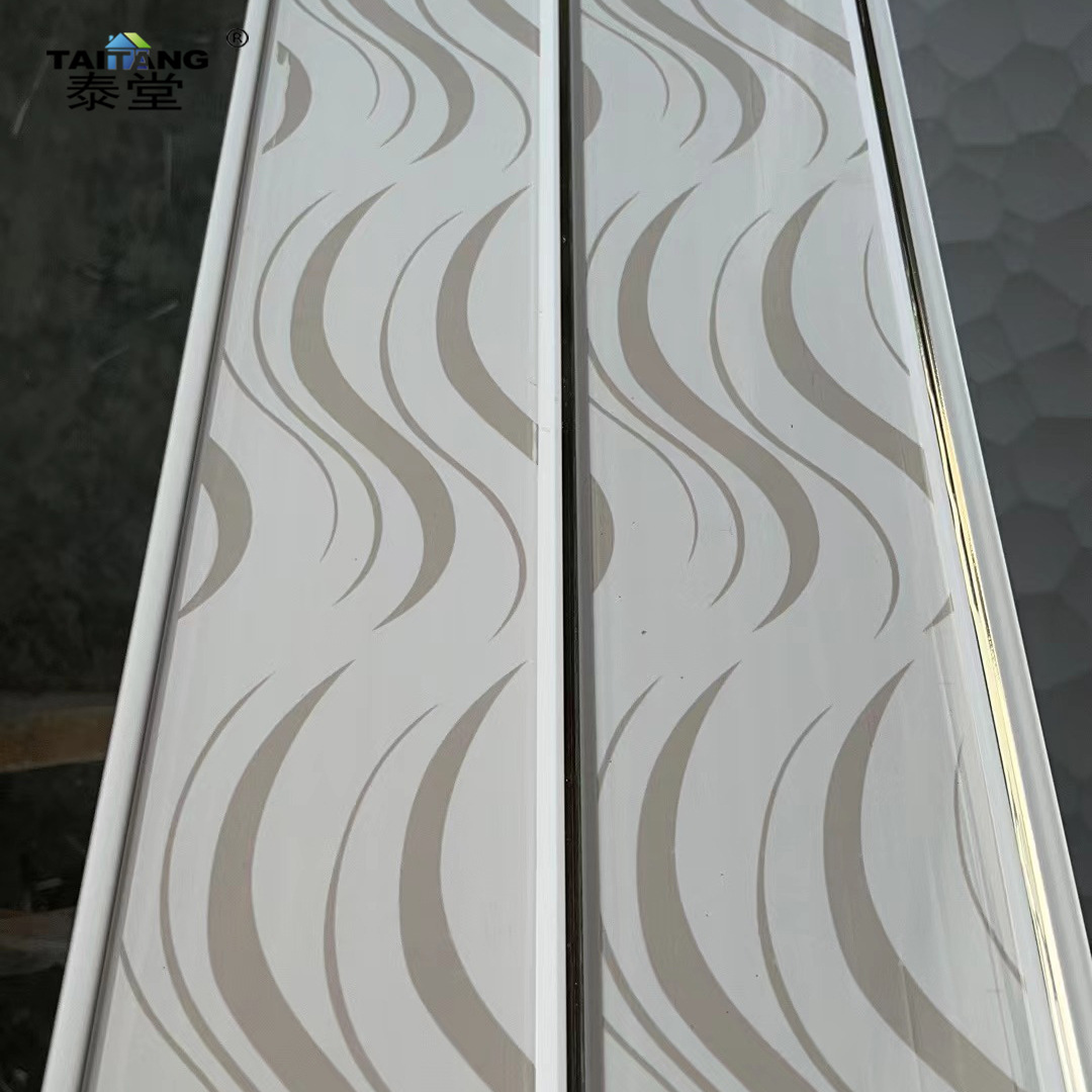 Pvc techo 200Mm8M Lambris Pvc Plafond panel de pared blanco