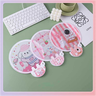✅ New in Stock Cute Cartoon Fan Portable Mini Advertising Fan Foldableing Fan Flying Disc Fan Can Be Customized Lo