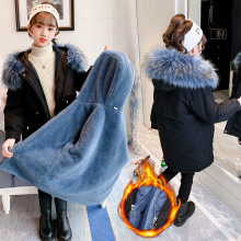 童装女童韩版休闲可拆派克服棉衣2024中大童冬装新款儿童加厚外套