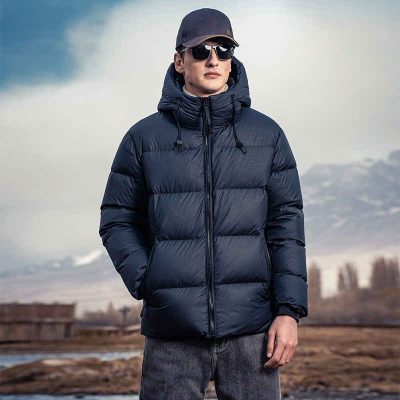 Men's Premium 90% White Duck Down Parka With Hood - Ultra-Warm Winter Coat For Extreme Cold Weather High Fill Power 900 Lightweight Breathable_voghion.com