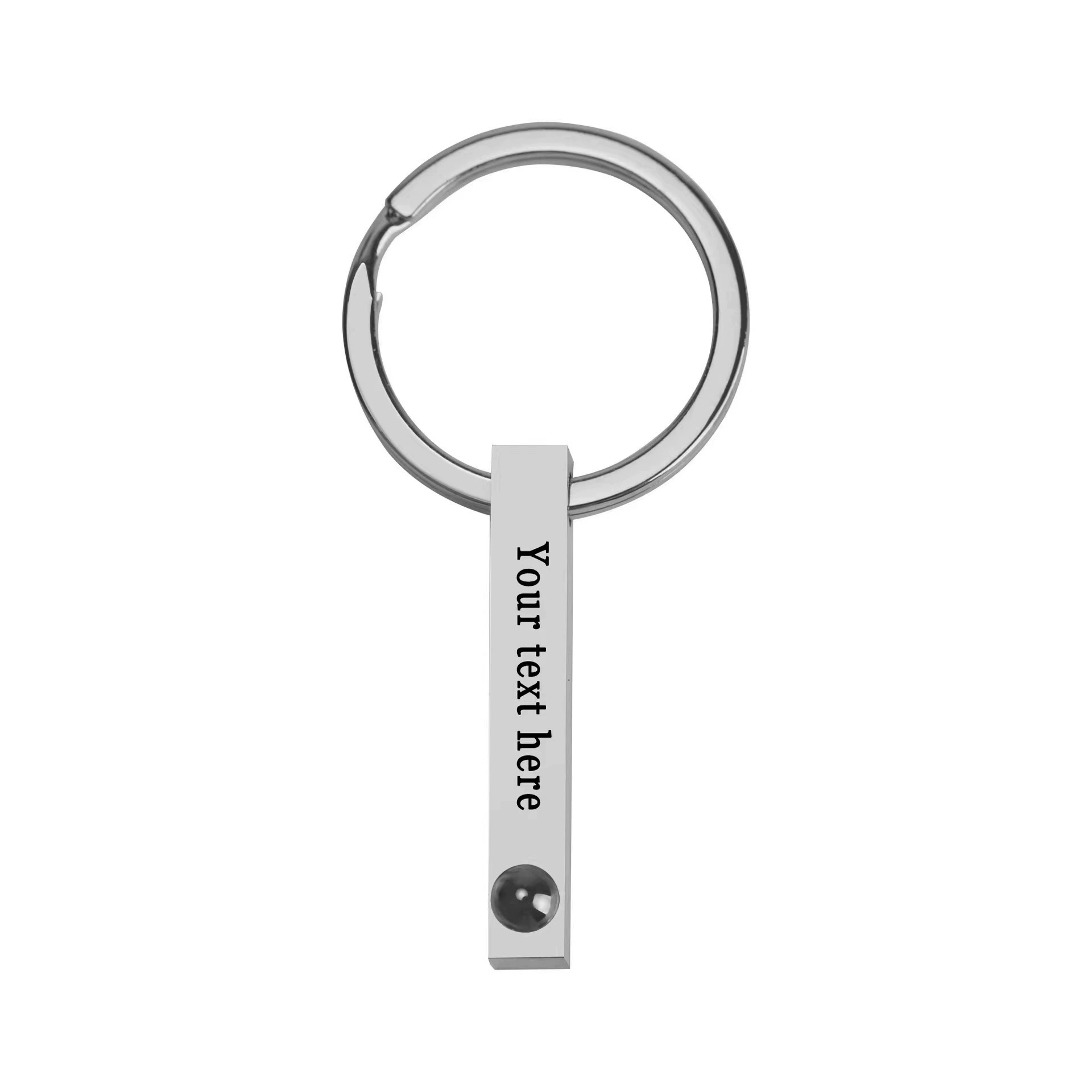Cross-border Foreign Trade In 100 Languages ​​I Love You Projection Keychain Customization Color Pictures Photos Christmas Gifts