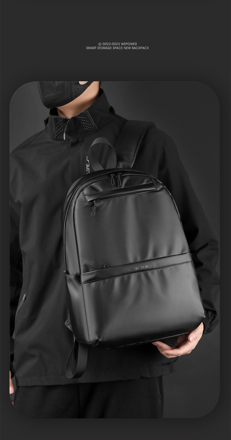 WEPOWER's new men's fashionable backpack, large-capacity business backpack, computer bag and student schoolbag Item Picture