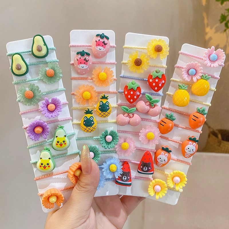 Bebé lindo de alto valor facial de cabello de la niña no lastimó el cabello de dibujos animados de cabello para niños anillo de cabello de cabello