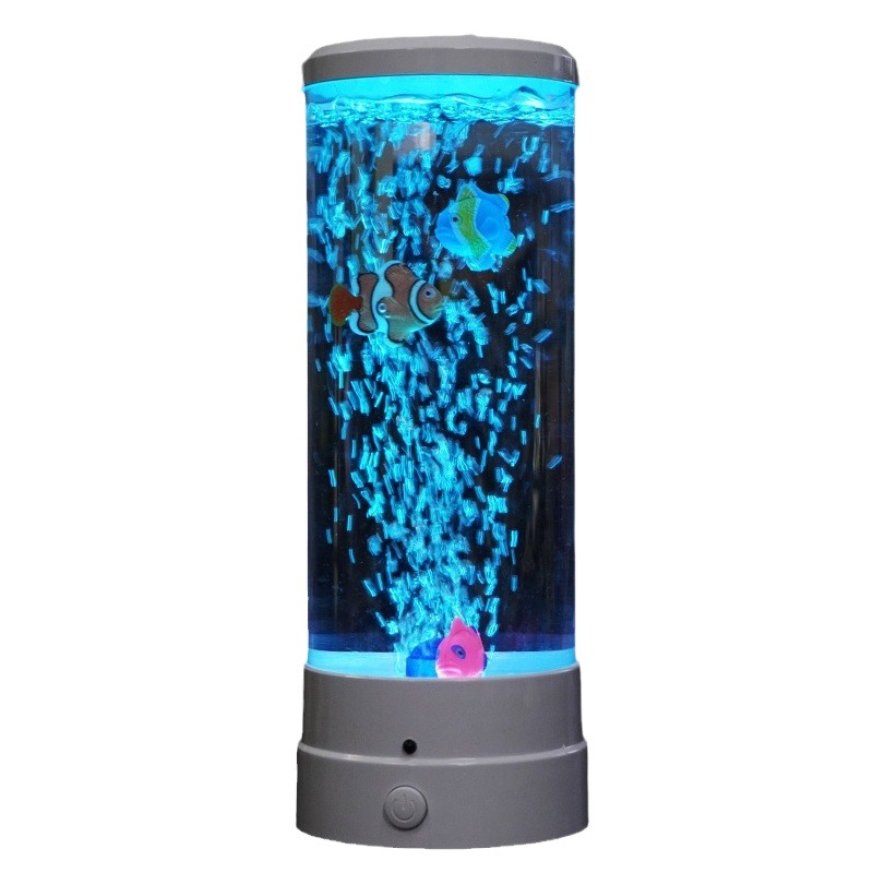 Spot al por mayor lámpara de saliva enchufable lámpara de noche LED regalo creativo habitación de los niños dormitorio burbuja lámpara de pez lámpara de mesa de bricolaje