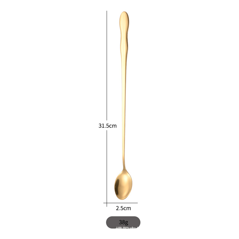 32cm 황금 원형 스푼