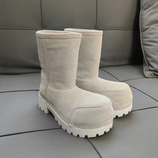 2025�¿ɫ��Ƥ�߸�ëëѥѩ��ѥ���^��וr�ж���snow boots