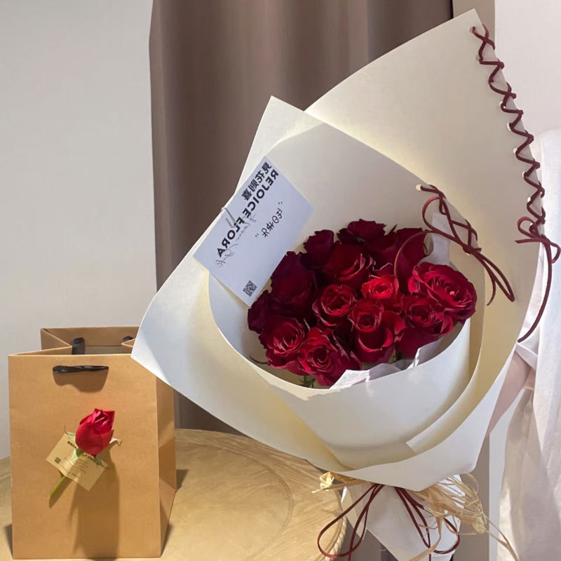Xiyou net rojo ballet duro engrosado kraft cinta ramo de flores papel de envoltura hecha a mano DIY material de embalaje de flores