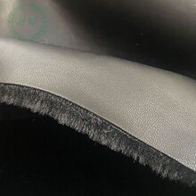 PU皮革复合大兔毛900克，一批起订，服装秋冬保暖皮毛一体面料