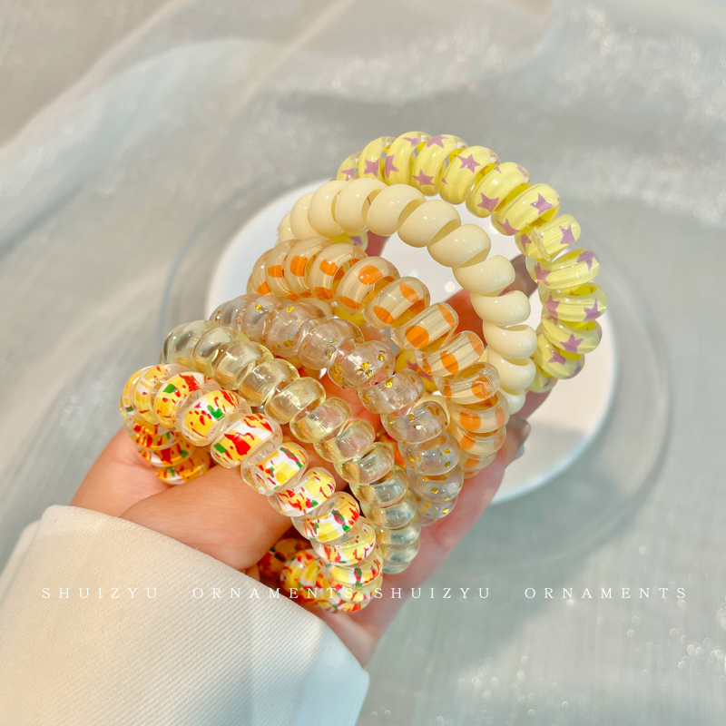 Trenza de burbuja de temperamento de moda, cuerda para el cabello, lazo para el cabello, nuevos accesorios para el cabello de alta gama para mujeres, cola de caballo simple, línea telefónica trenzada, banda de goma