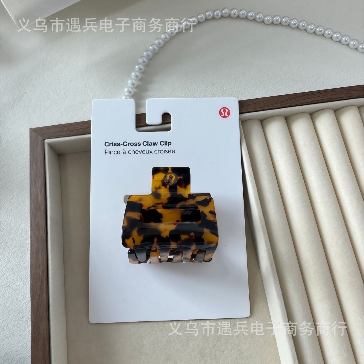 새로운 lulu 클립 하이 포니테일 클립 백단 머리장식 뒤통수 반발 상어 클립