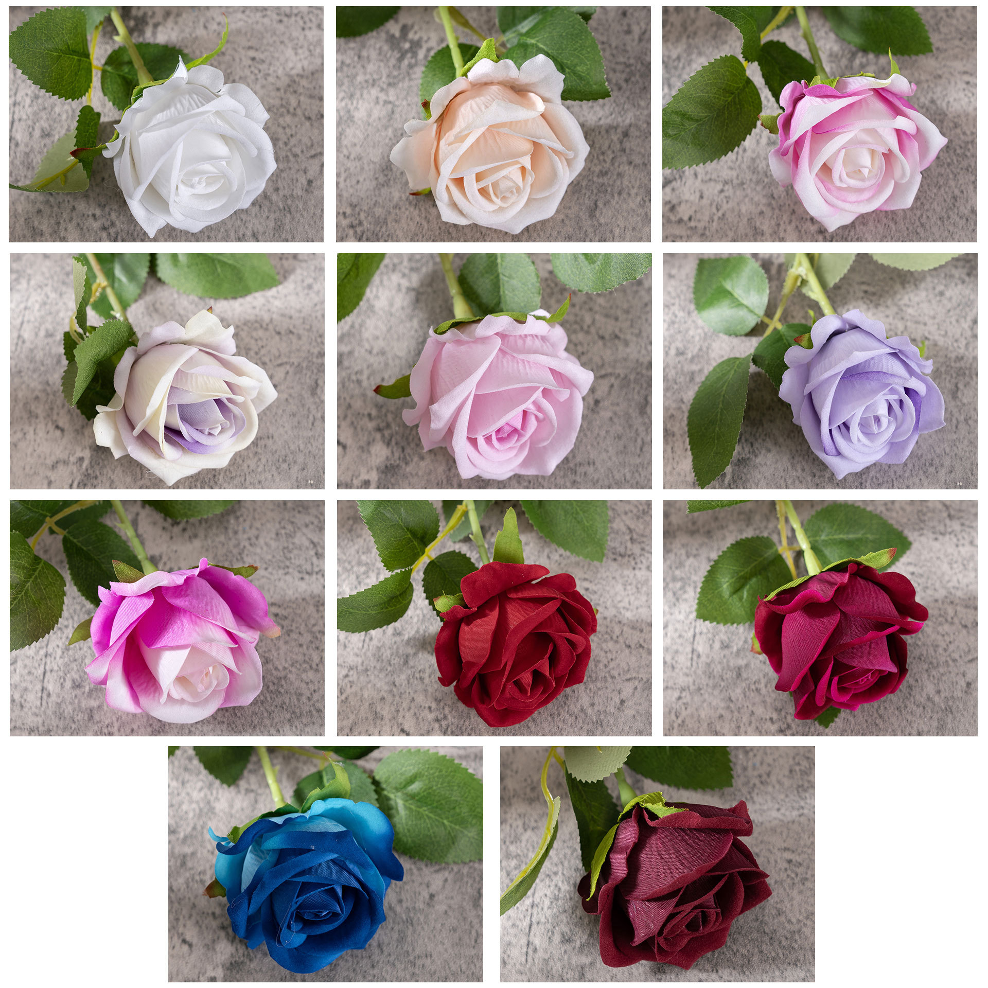 Pearl INS Velvet Rose Artificial Flower Manufacturer Home Decoration Festival Wedding Wall Plant Wall Artificial Flower Cross-Border 3