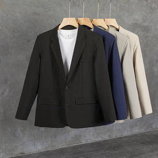 2024 Spring and Autumn new trendy suit men's loose casual non-ironing suit jacket draping casual wear single West