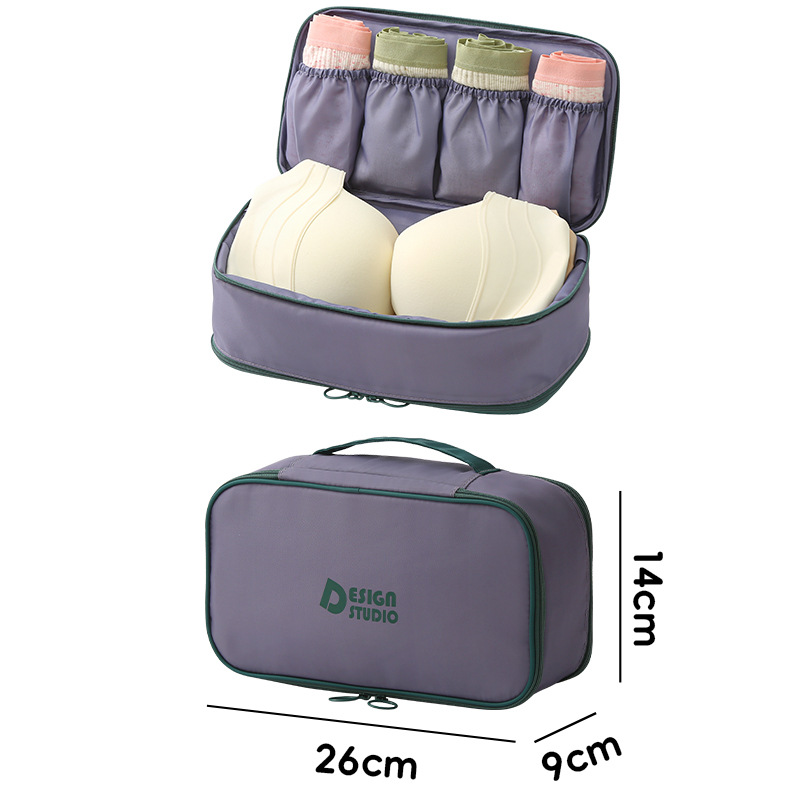 Bolsa de almacenamiento de ropa interior de gran capacidad de dopamina Bolsa de almacenamiento de viaje Bolsa de almacenamiento de calcetines tres en uno multifuncional para celebridades de Internet