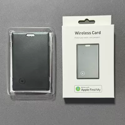 Small Card Locator Wireless Charging Anti-Loss Mfi Finder Wallet Anti-Theft Bluetooth Positioning Portable Long Battery Life (GPS Locator) - f11-card-black-apple-version