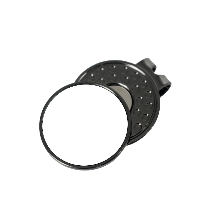 Clip para sombrero de golf transfronterizo Clip de metal Impresión de bricolaje Imagen magnética plateada Clip para sombrero magnético pequeño regalo