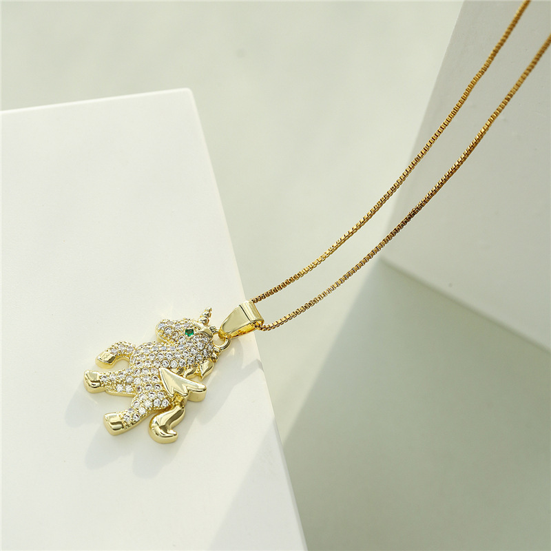 Aogu Cross-Border Supply Copper Micro Inlaid Zircon Ornament Real Gold Color-Preserving Electroplati