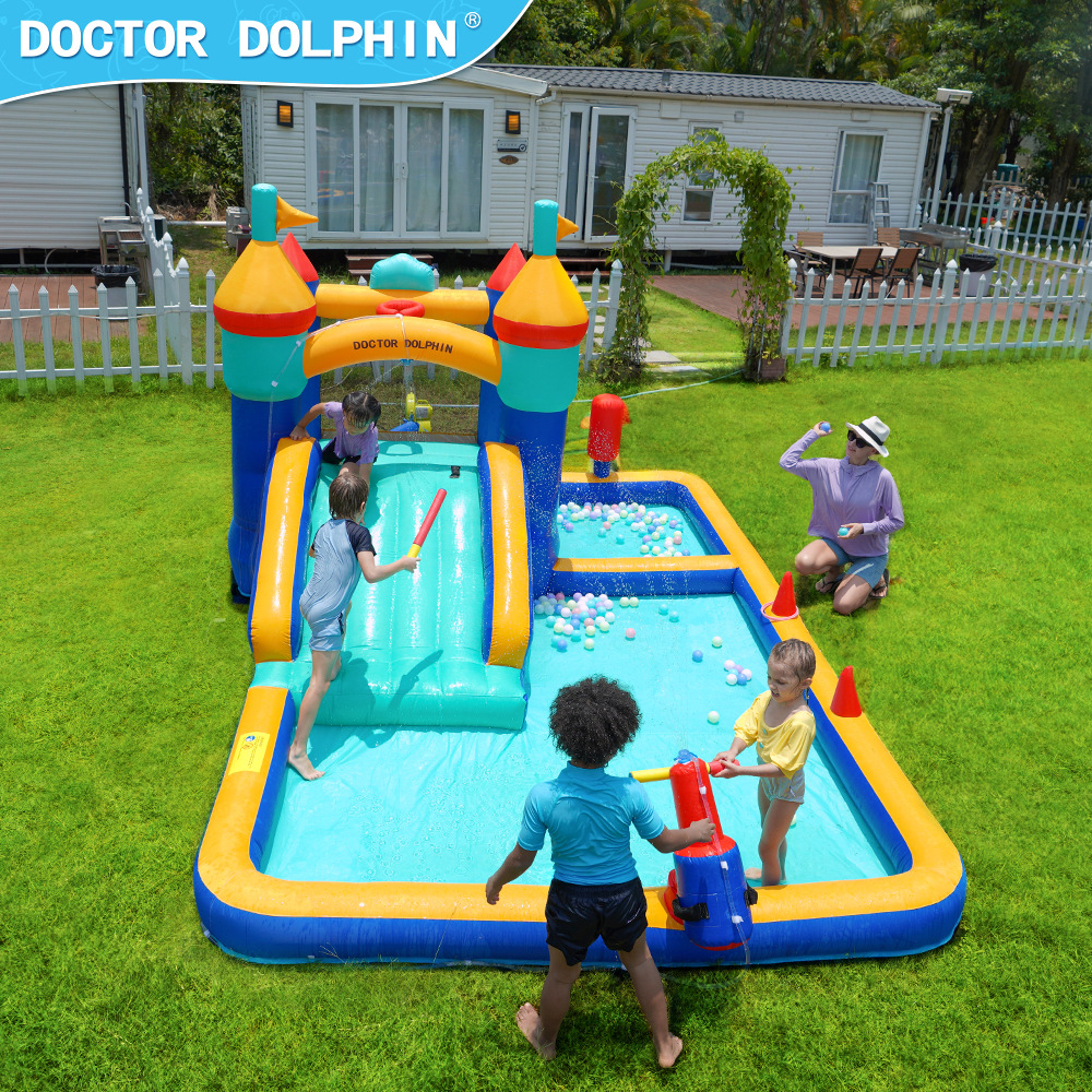 Doctor Dolphin | Niños castillo inflable pequeño hogar niños pequeño paraíso hogar castillo inflable niños hogar