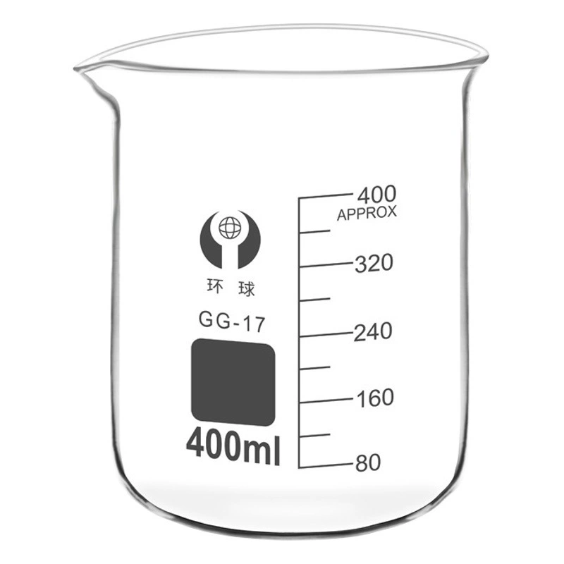 Глобальный стакан из боросиликатного стекла с ручкой 5/100/250/2000 мл, термостойкая измерительная чашка, экспериментальное оборудование