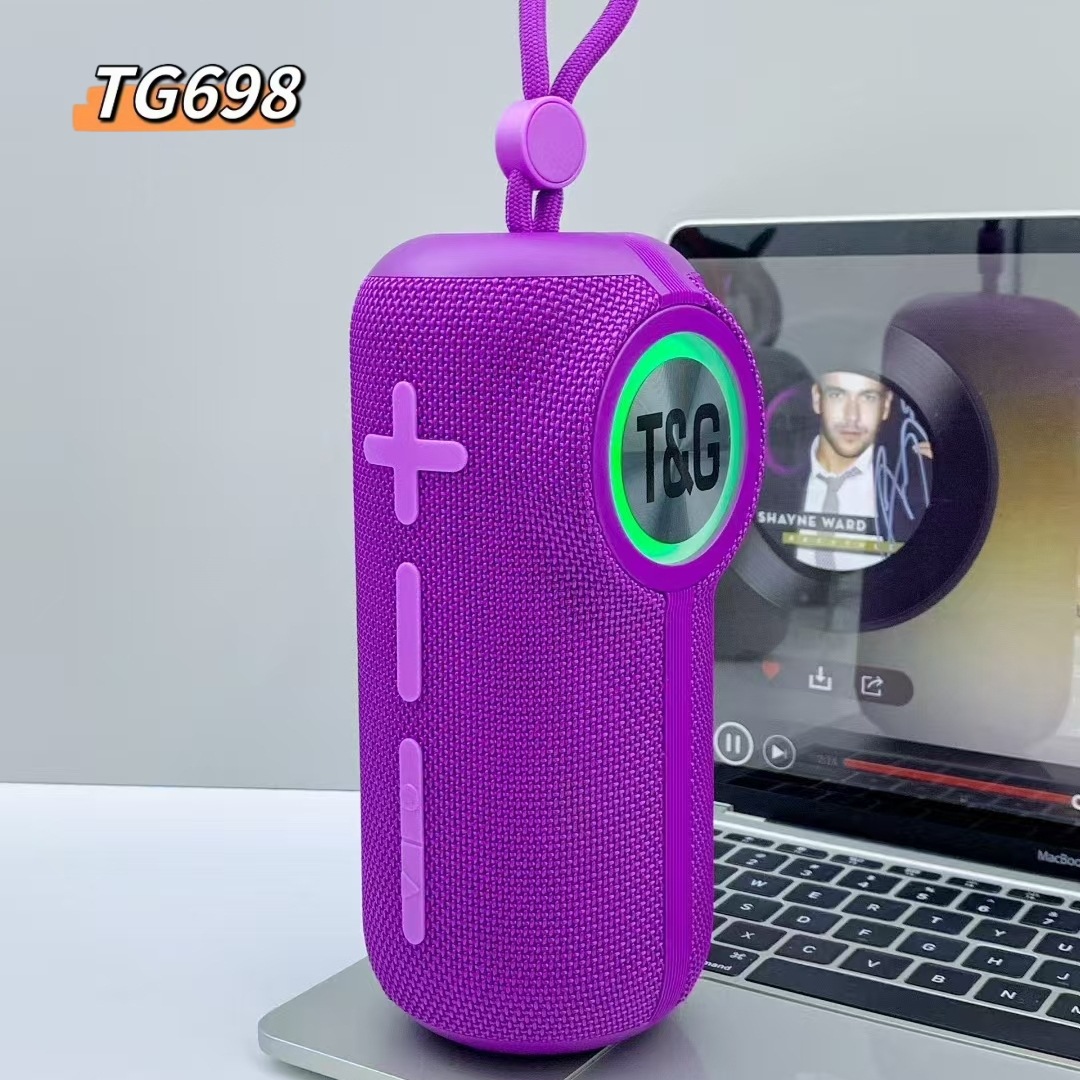 Transfronterizo nuevo TG698 altavoz Bluetooth portátil subwoofer impermeable al aire libre llamada inalámbrica portátil TWS pequeño estéreo