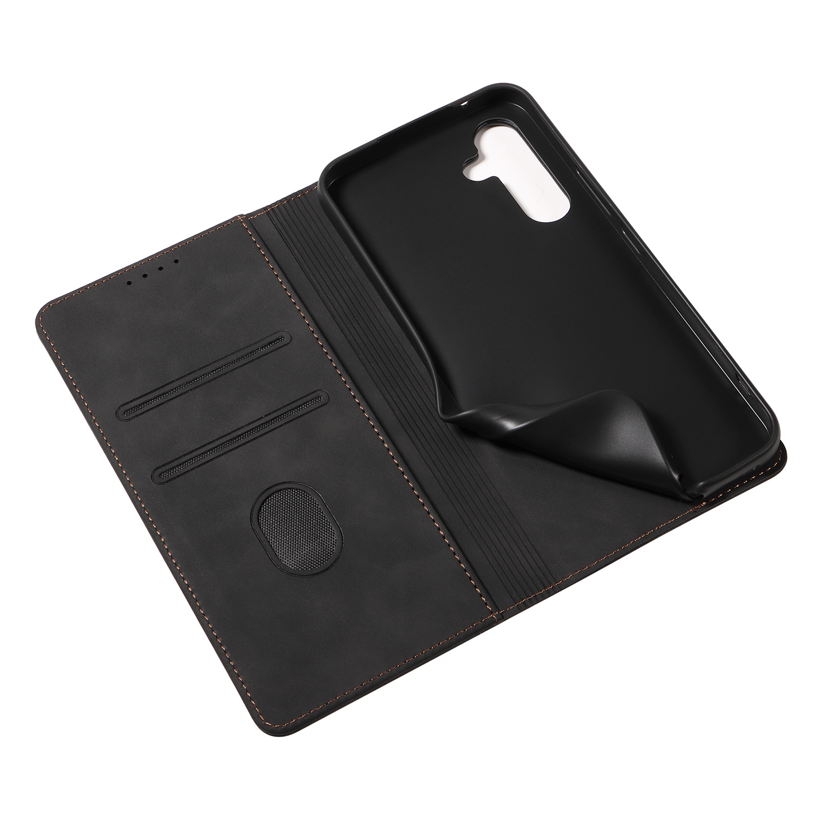 Retro flip mobilskal för samsung galaxy med magnetisk kortfack_voghion.com