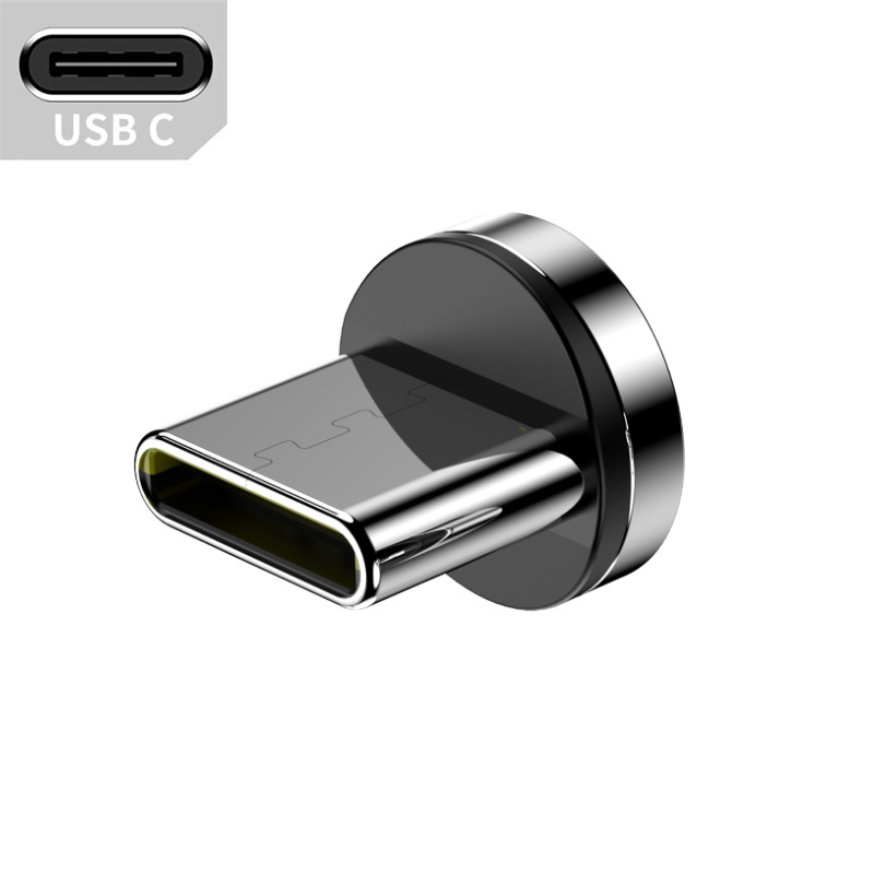 Nueva aleación de zinc 540 grados cable de datos magnético TYPEC carga rápida tres en uno USB cable de carga del cliente de la máquina del cable de carga del juego móvil