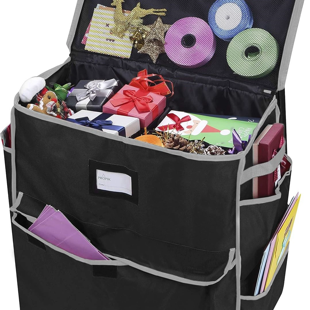 Сумка для хранения рождественских праздников, используется для подарочных пакетов и хранения упаковки. Утолщенная сумка для хранения из ткани Оксфорд.
