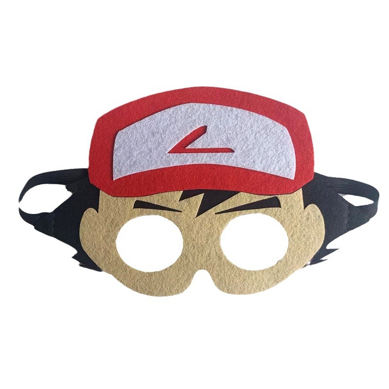 Dibujos animados para Niños dibujos animados fiesta rendimiento elfo fieltro máscara padre-hijo mascarada disfraz máscara de ojos decoración de la cara
