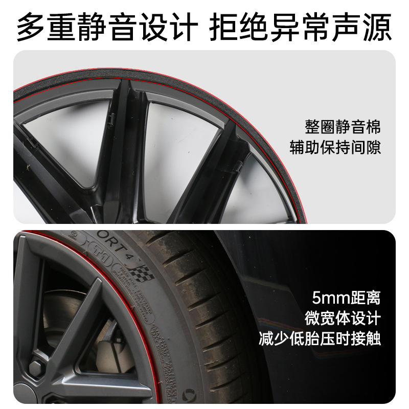 Para Tesla Modelo Y / 3 Thunder Hub Cover 19 "Cobertura de hub forjado Modely Hub Cover