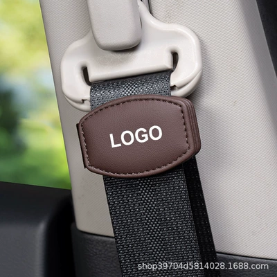 Seat belt shoulder pad – Suitable for Tesla Model3/Modely/Models - tesla-limiter-oval-mocha-brown-single