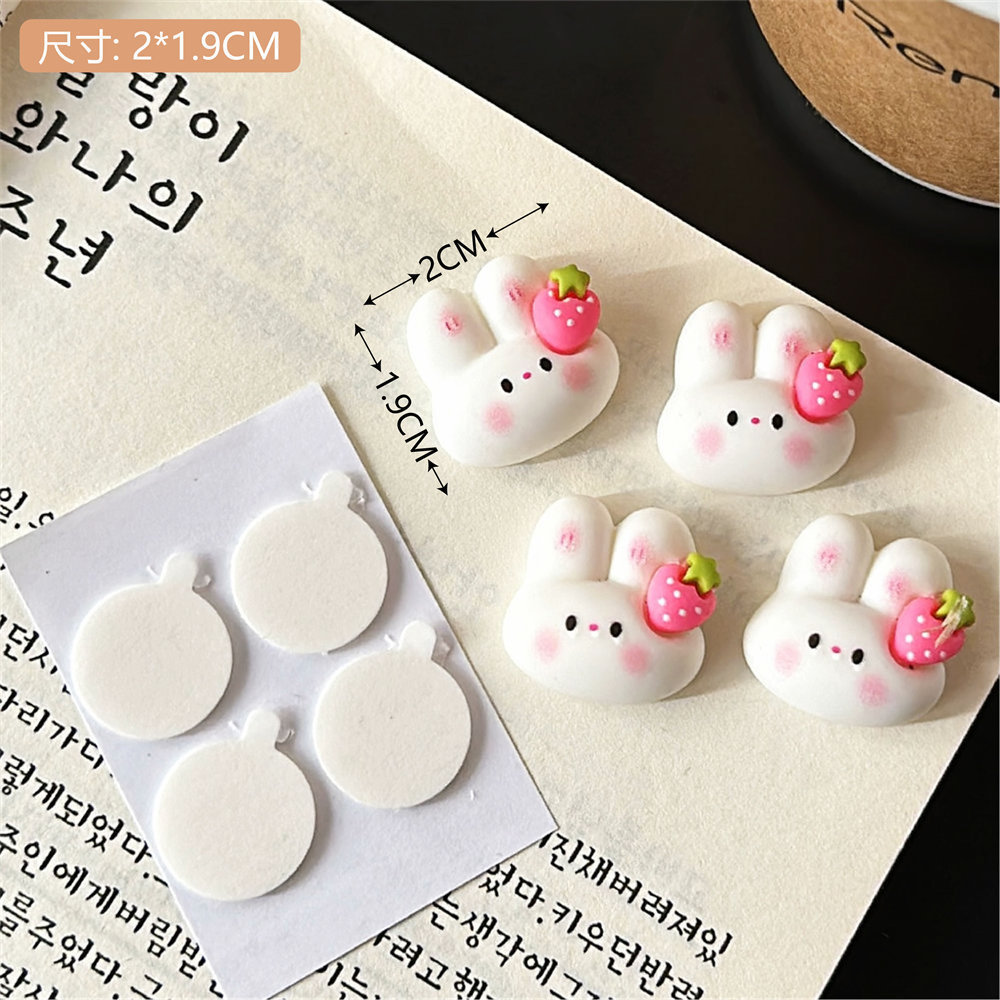 Hecho a mano DIY dibujos animados lindo PVC pegamento flexible parche pegatinas decorativas creativo teléfono móvil Shell pegatinas bolsa pegatinas horquilla accesorios lindo