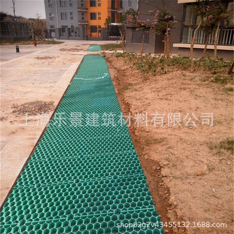 生态停车场植草格人行道运动场道路两旁绿化消防登高面抗压草坪格