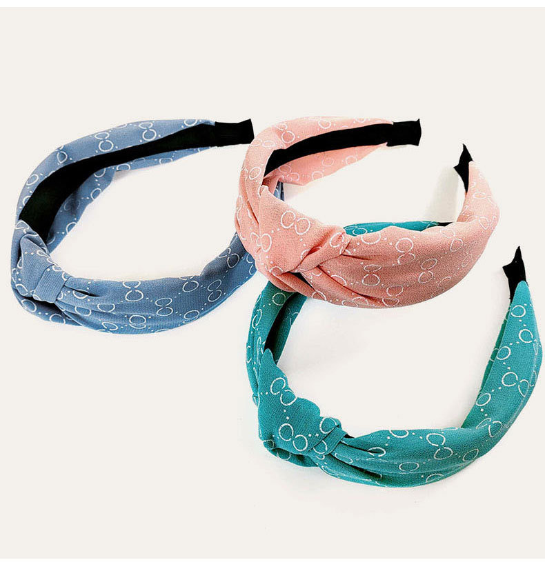 Korean Letter Knotted Hairband display picture 8