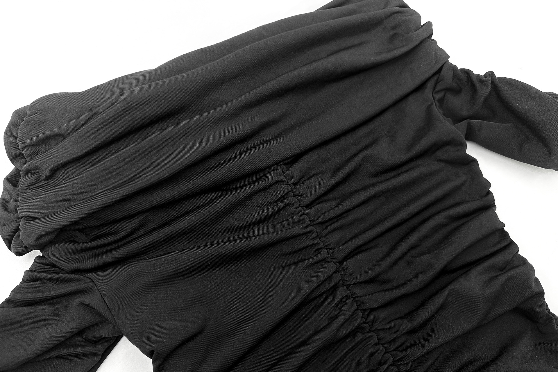 Autumn Winter Women Clothing Long Sleeve Dress Sexy off Neck Tube Top Pleated Hip 8 Autumn Winter Women Clothing Long Sleeve Dress Sexy off Neck Tube Top Pleated Hip