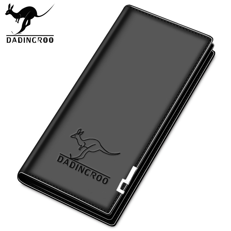 Fashionable Men's Handbag Pu Long Wallet Multi-Card Slot Leather Bag Men's Large Capacity Wallet Coin Card Bag Wholesale