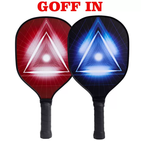 Pickleball Paddle Poplar Wood Pickup Rack UV Printing Edge Pickup Rack Outdoor Sports Rack