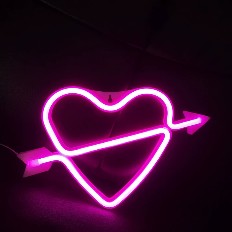 Светодиодные ночные прожекторы Love modeling lights, неоновые огни, освещение всего дома, кактусы, облака, луна, молния, неоновые огни