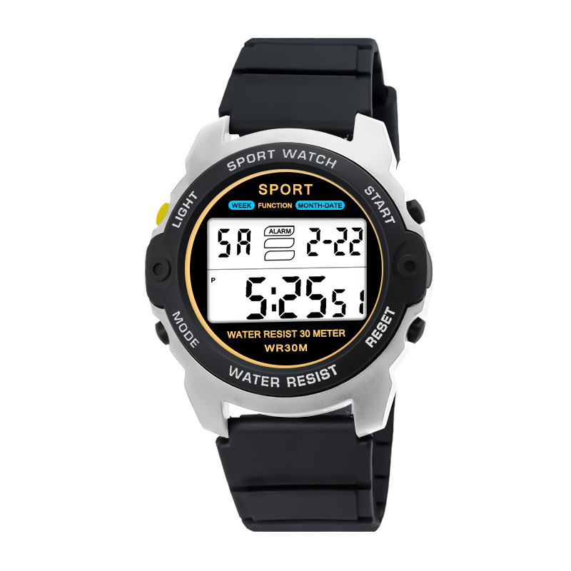 Moda juvenil deportivo nocturna relojes electrónicos relojes electrónicos de alarma al aire libre estudiantes de secundaria al por mayor