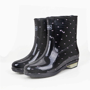 Shanghai Huili 523 short rain boots Women's waterproof non-slip pvc wear-resistant rain boots plastic anti-fall tube women's wholesale