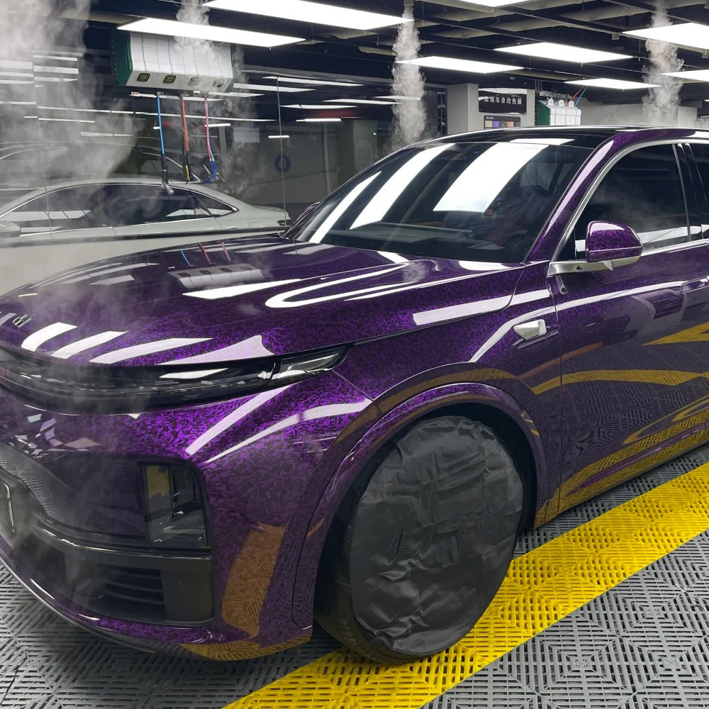 Pet Forged Carbon Fiber Car Wrap Film, Color Changing Film, Glossy and Matte Interior, Rearview Mirror, Motorcycle Trunk Sticker