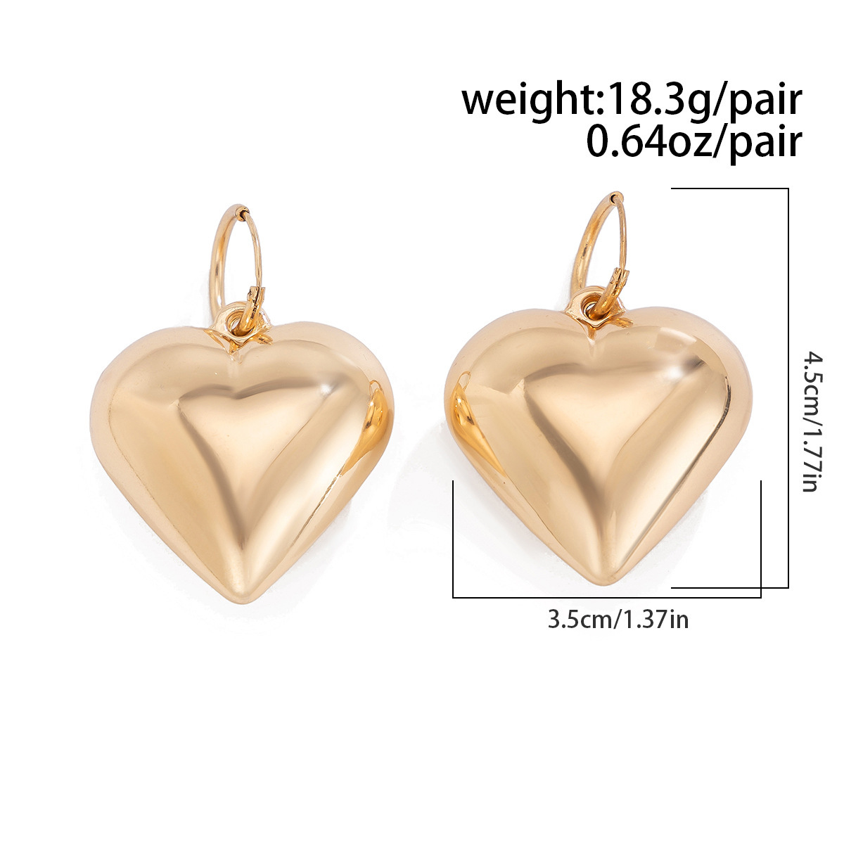 77g Weight Jewelry Set Classification 1 Piece, 1 Pair Quantity Banquet, Tea Party Occasion CCB Material Heart Shape Pattern Women's Gender Plating Design Simple Style Style Simple Style Heart Shape CCB Plating Women's Jewelry Set 无