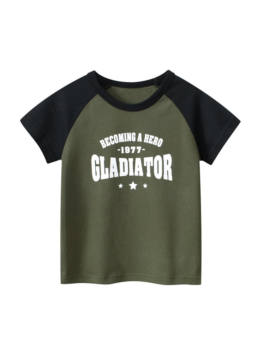 27kids verano nuevo estilo 2024 camiseta de manga corta para niños ropa para niños ropa para niños transfronteriza