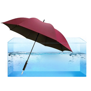 Factory wholesale full fiber umbrella 190T color rubber straight golf umbrella car insurance advertising long handle umbrella