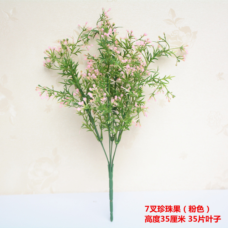 Flores artificiales, flores de ajenjo, flores de plástico, hierba falsa, plantas verdes, arreglos florales en la pared, accesorios, restaurantes de tiro