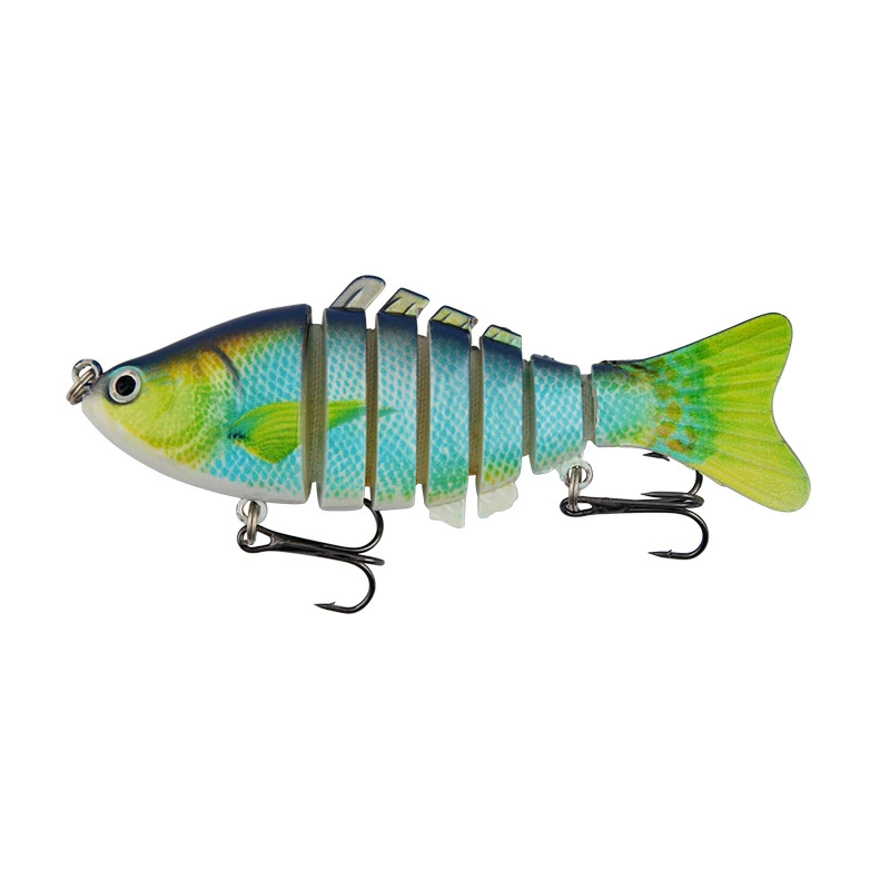 Многосуставная жесткая пластиковая приманка Luya Swimbait, 7-сегментная тонущая приманка для пресной воды, реалистичные цвета