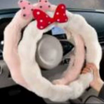 Wheel Non-Slip Short Hair Winter Steering wheel cover