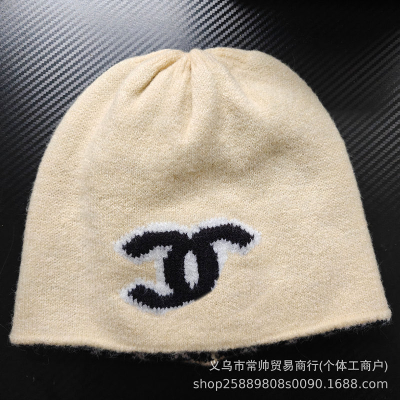 Xiaoxiangfeng ダブル C ハットの正しいバージョン、秋冬の暖かいフレグランスおばさんウール帽子、男性と女性用、多用途の有名な帽子|undefined