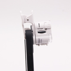 New Handheld LED Light 20x/60x Phone Clip Magnifier for Identification, Portable Banknote Checker, High-Definition Microscope